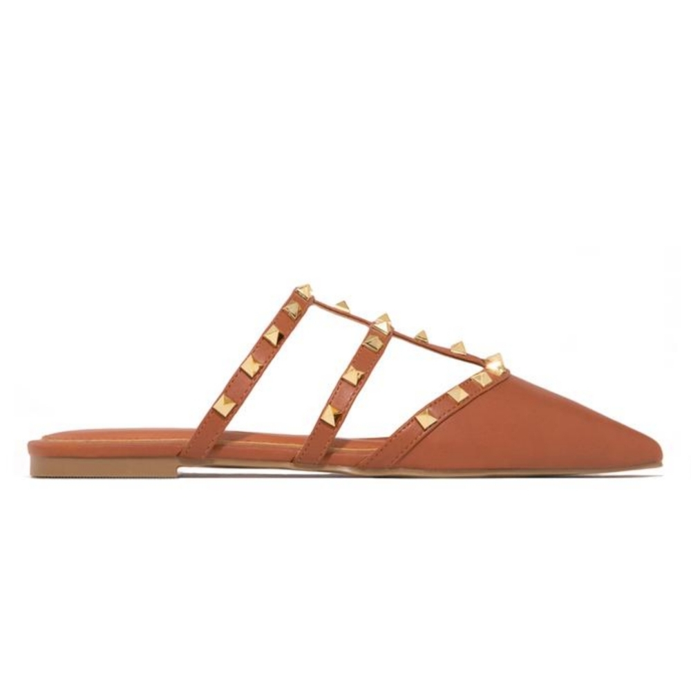 𝙉𝙚𝙬 𝙄𝙣!🖤POINTED TOE FLATS - TAN - Picture 3 of 5